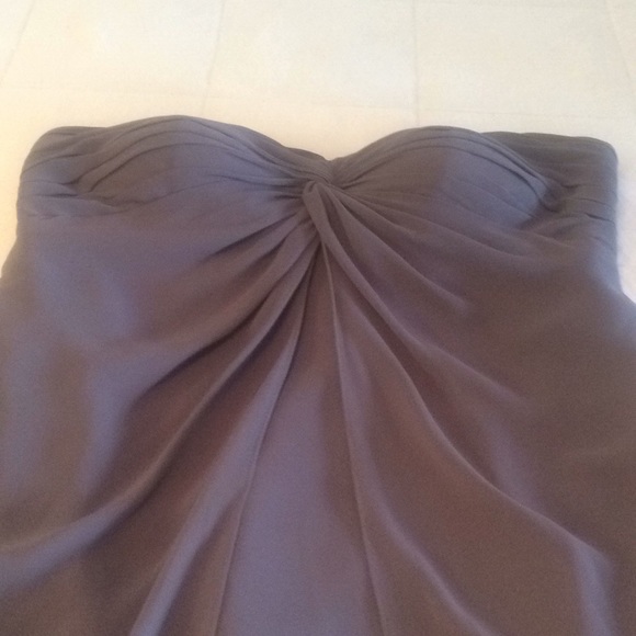 Bill Levkoff sexy strapless formal chiffon gown 12 - Picture 2 of 4